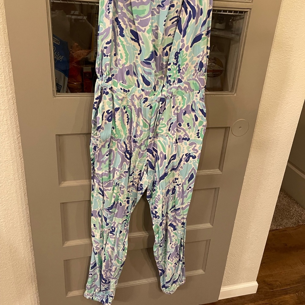 Lilly Pulitzer straight leg, tube top jumpsuit